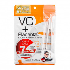 JAPAN GALS Placenta + Маска с плацентой и витамином C 7 шт