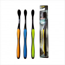Mashimaro Nano Charcoal Toothbrush Зубная щетка с бамбуковым угольным напылением (средней жесткости) /             20 шт./кор.