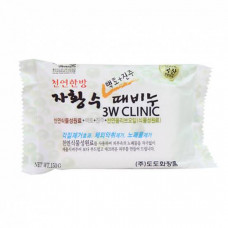 3W Clinic Dirt Soap Pearl Очищающее мыло для лица и тела на основе жемчуга
