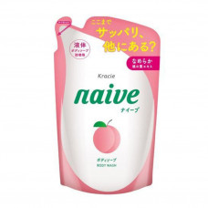 "Naive" Мыло жидкое для тела с экстрактом листьев персикового дерева (сменная упаковка) 380 мл