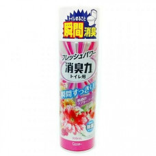 "ST" "Shoushuuriki" Спрей-освежитель воздуха для туалета с ароматом розовых цветов 330мл.