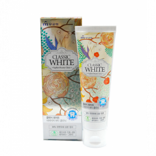 Зубная паста «Classic White» -Отбеливающая зубная паста “Saphire Beauty Clinic” с ароматом мяты и зеленого чая, туба 110 г 