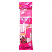 Перчатки латексные с крючком для подвешивания MJ Hook, размер M, розовые