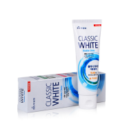 Зубная паста «Classic White» -Отбеливающая зубная паста двойного дествия с микроганулами с ароматом мяты и ментола, туба 110 г