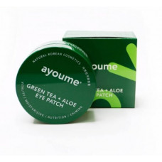 АЮМ Патчи для глаз от отечности с экстрактом зеленого чая и алоэ AYOUME GREEN TEA+ALOE EYE PATCH 1,4гр*60