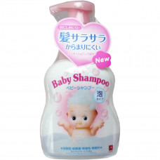 Детский шампунь-пенка для волос с первых дней жизни с ароматом детского мыла "Без слёз") "Kewpie" (помпа 350 мл)
