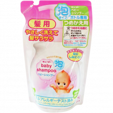 Детский шампунь-пенка для волос с первых дней жизни с ароматом детского мыла "Без слёз") "Kewpie" (мягкая упаковка 300 мл)