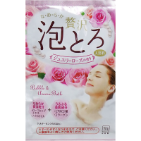 Ароматическая пенящаяся соль для ванны с коллагеном  и гиалуроновой кислотой «Роскошная роза» (1 пакет 30 г)