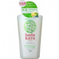 Увлажняющее жидкое мыло для тела с ароматом зеленых фруктов “Hadakara(дозатор) 480 мл