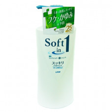 Шампунь с кондиционером"Чистота" для сухих и поврежденных волос "Soft in 1" GREEN с экстрактом водорослей и минералами (520 мл)