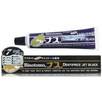 "Fudo Kagaku" "Binotomo Баклажан" Зубная паста для защиты от кариеса и зубного камня отбеливающая черная  80г