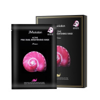 JM SOLUTION ACTIVE PINK SNAIL BRIGHTENING MASK PRIMEМаска с муцином розовой улитки для сияния 30мл