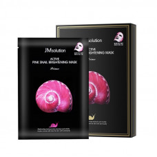 JM SOLUTION ACTIVE PINK SNAIL BRIGHTENING MASK PRIMEМаска с муцином розовой улитки для сияния 30мл