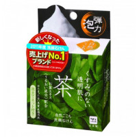 Очищающее мыло д/лица + мочалка с экстрактом зеленого чая "Ochya" 80гр