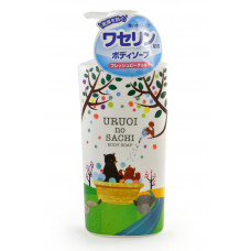 MAX Uruoi No Sachi Body Soap Жидкое мыло для тела (с ароматом персика), з/б, 400 мл