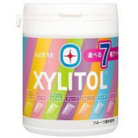 Резинка жевательная Xylitol Gum Bottle 7 фруктовых вкусов, Lotte, 143г