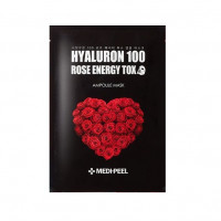 MEDI-PEEL Hyaluron 100 Rose Energy Tox (25g) - Маска детокс с экстрактом розы и г/к
