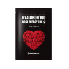 MEDI-PEEL Hyaluron 100 Rose Energy Tox (25g) - Маска детокс с экстрактом розы и г/к