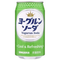 SANGARIA YOGURUN SODA со вкусом йогурта, напиток б/а газированный, 350 г, ж/б,