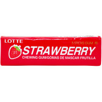 Резинка жевательная КОРЕЯ Клубника (Strawberry) Lotte, пластинки, 12,5г