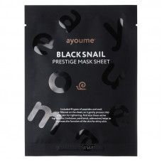 АЮМ Black Snail Маска тканевая с муцином черной улитки AYOUME BLACK SNAIL PRESTIGE MASK SHEET 25мл