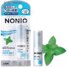 LION Спрей "Nonio" для свежего дыхания   с ароматом трав и мяты 5 мл
