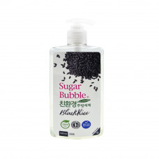 Экологичное средство для мытья посуды "Sugar Bubble" черный рис, 1,200 мл.