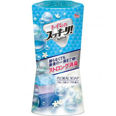 "Earth" "Sukki-ri!" Жидкий дезодорант-ароматизатор для помещений с ароматом свежести ("Цветочная свежесть", для туалета) 400мл