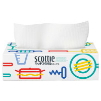NP Бумажные кухонные полотенца в коробке Crecia "Scottie" двухслойные 75шт