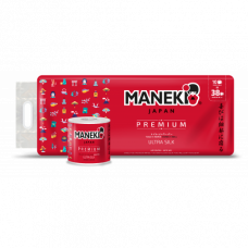 Maneki Бумага туалетная RED (красная) 3слоя.214л 30м.гладкая без аромата 10рул