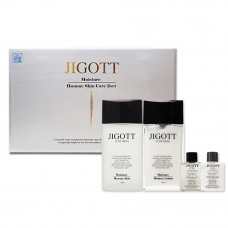 "Jigott" Подарочный набор для мужчин 2 предмета + 2 мини-версии JIGOTT MOISTURE HOMME SKIN CARE 2SET (тонер, лосьон)