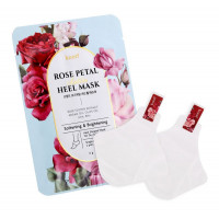 [KOELF] Маски-носочки для ног/ ПЯТКИ/ РОЗА Rose Petal Satin Heel Mask, 6 гр