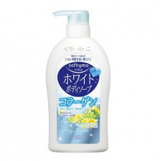 KOSE Softymo White Body Soap Collagen Жидкое мыло для тела, с коллагеном и ароматом свежих фруктов, 600мл.