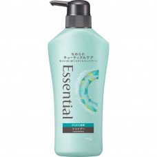 KAO Essential Smart Blow Dry Шампунь для защиты волос при сушке феном, с освежающим аква-цветочным ароматом, 480мл.