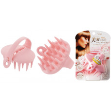 VeSS Bihatsu Shampoo Brush Силиконовая щетка-массажер для мытья головы, розовая, 1шт.