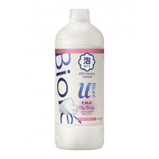 KAO Biore U Foaming Body Wash Brilliant Bouquet Жидкое мыло-пенка для тела "Изысканный букет", с нежным цветочным ароматом, запасной блок, 450мл.