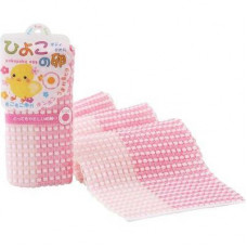 YOKOZUNA "Pokopoko egg" Мочалка-полотенце для детей. Розовая (1шт)