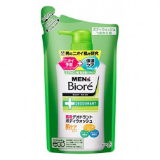 KAO "Men's Biore" Мужское пенящееся мыло для тела с противовоспалительным и дезодорирующим эффектом, с цветочным ароматом, мягкая упаковка, 380мл. 