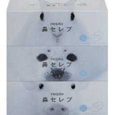 NEPIA Hana-Celeb Tissue Бумажные двухслойные салфетки, 200шт. (упаковка из 3 коробок).