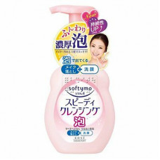 KOSE Softymo Speedy Cleansing Foam Очищающая пенка для умывания и удаления макияжа, с цветочно-фруктовым ароматом, 200мл.