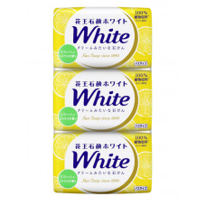 KAO "White" Мыло-крем с ароматом свежих цитрусов, 3 х 130 гр.