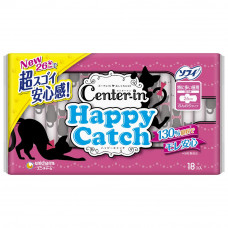 UNICHARM "Center-in" Гигиенические прокладки для девочек-подростков Happy Catch, Super 26 см, с крылышками, 18 шт.