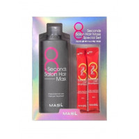 MASIL 8 SECONDS SALON HAIR MASK SET 350ml+8ml*2ea Набор для восстановления волос маска и мини-шампунь