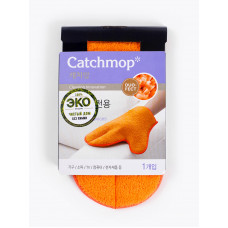 2911-3010  Двустронняя перчатка-варежка для уборки Catchmop 23х21 см, оранжевый