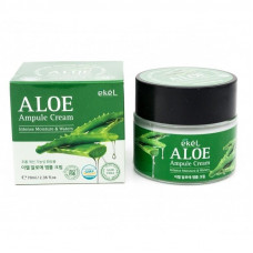 "Ekel" Ampule Cream Aloe Крем для лица ампульный регенерирующий с алоэ 70 мл.