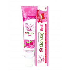 TWL/DBK  Детская зубная паста с Клубникой 35г / Dok Bua Ku Kids Herbal Toothpaste for kids Strawberry flavor 35g
