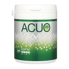 Резинка жевательная ACUO Clear Green Mint Bottle зелёная мята, Lotte, 140г