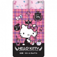 Бумага туалетная Marutomi "Hello Kitty Regular" 2-х слойная, 25м х 0,108м, 12 рул/уп,