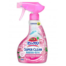 КAO "Magiclean" Super Clean Пенящееся моющее средство для ванной комнаты, с ароматом роз, з/б, 330 мл.