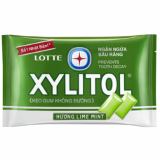 Резинка жевательная Xylitol Lime Mint "Лайм и мята", Thai Lotte, 11,6г, блистер, 
